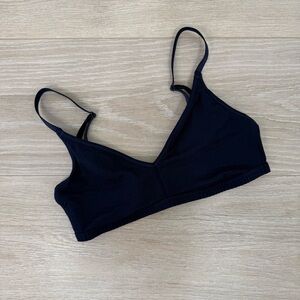 Negative Navy Blue Whipped Non-Wire Bra